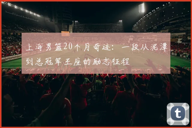 上海男篮20个月奇迹：一段从泥潭到总冠军王座的励志征程